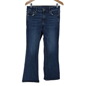 American Eagle Outfitters Womens Favorite Boyfriend Jeans Super Stretch Dark 10